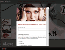 Tablet Screenshot of madonnaonline.pl